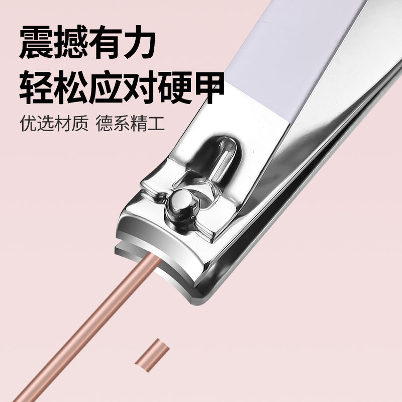 Wholesale TikTok same gradient nail Clippers 4-piece set portable nail clippers nail clippers manicure pedicure suit manicure