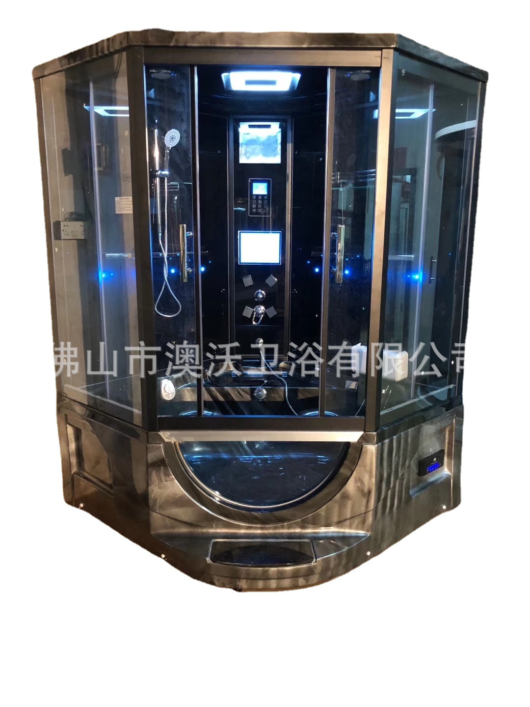 Foshan cuarto de baño integrado cuarto de baño con bañera sala de vapor sala de sauna de vidrio a prueba de explosiones