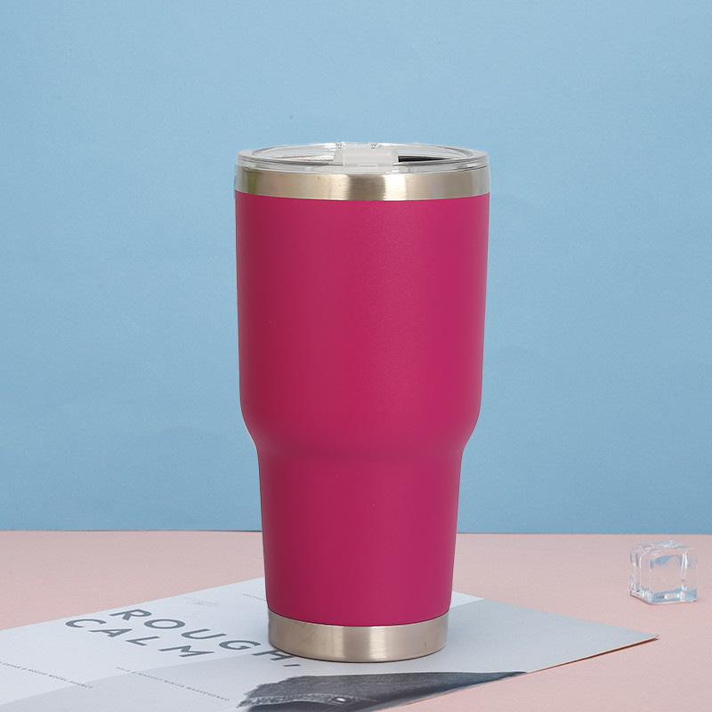 Taza de vacío de acero inoxidable 304 transfronterizo taza fría 30oz taza de coche taza de helado taza de cerveza taza de paja