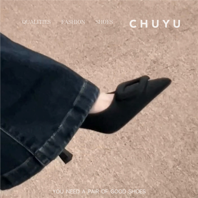 Black【6CM】comfortable and not tiring for feet