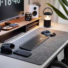 亚马逊毛毡超大鼠标垫滴塑防滑电脑键盘游戏桌垫学生书桌面垫桌搭