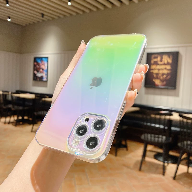 Apple, совместимый iPhone16 Pro, чехол для телефона, прозрачный iPhone 15, защитный чехол, iphone, градиент, intel core i14