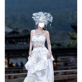 苗族新款民族服装服饰写真旅拍少数民族苗疆少女套装摄影