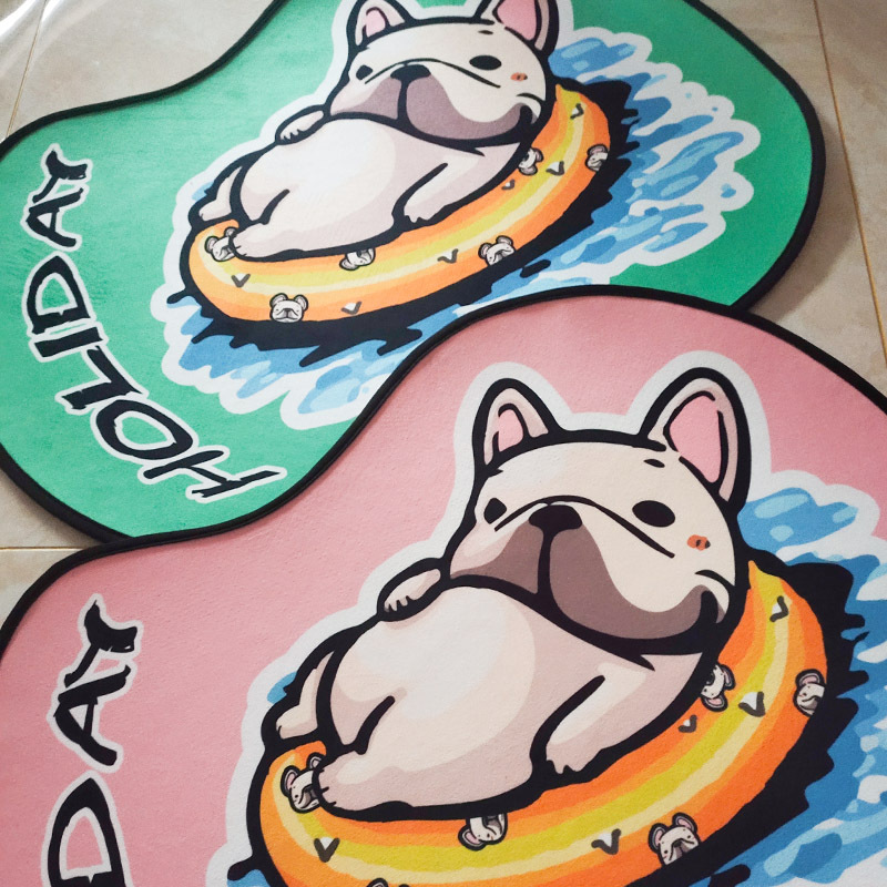 도매 애완 동물 매트 바닥 매트 방법 양동이 모양 바닥 매트 크리스탈 벨벳 라운드 미끄럼 방지 수면 매트 발 매트 개 매트 고양이 매트