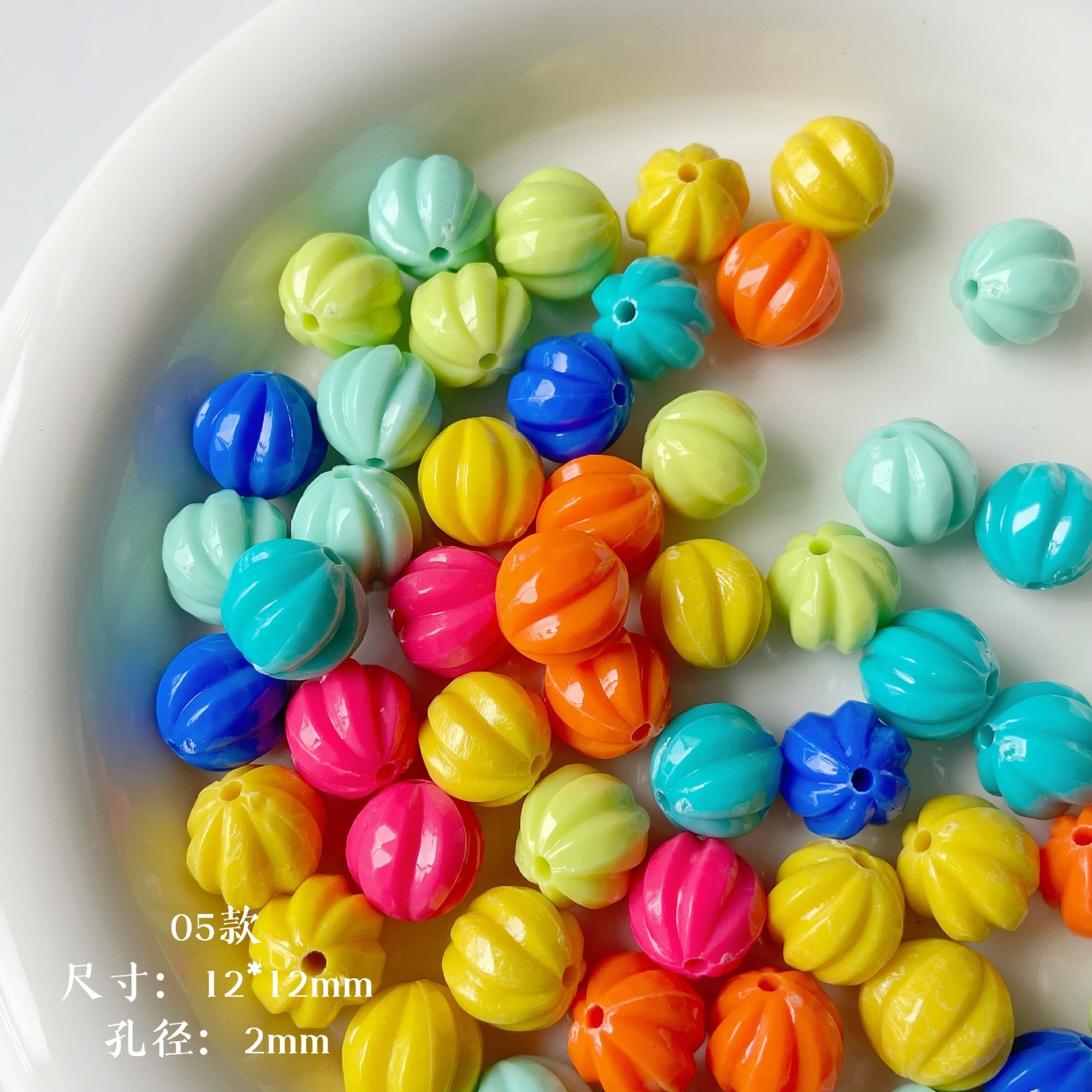 Coloridos cuentas de alta saturación serie de cuerdas de teléfono móvil DIY joyas de cadena en joyas hechas a mano accesorios de cuentas sueltas