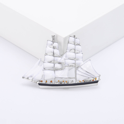 New Cross-border Bestselling Sailing Pin, Simple, Grand and Fashionable Clothing Accessory, Direct Manufacturer Sales