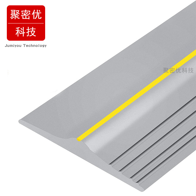 车库门底密封条卷帘门门底警示条门槛门底密封条加黄线车库门底条