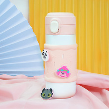 儿童水壶环球影业功夫熊猫koukou DIY洞洞杯保温杯便携304不锈钢