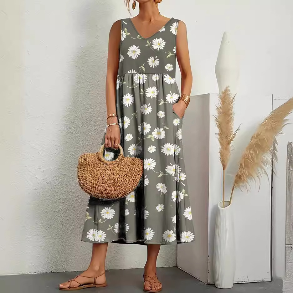 summer fashionable elegant dress sleevless
