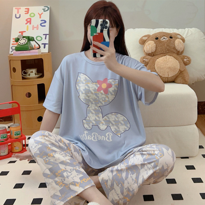 Pijamas nuevos pajamas de verano para mujeres pijamas cortos y largos Mickey ropa para el hogar comercio exterior transfronterizo sudeste asiático