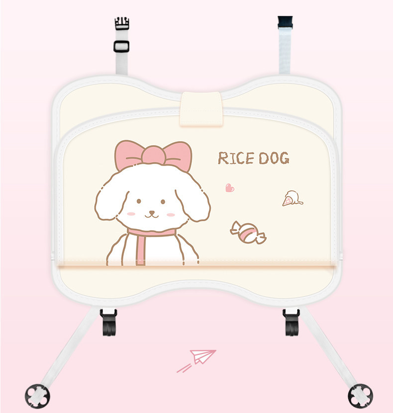 Children's Car Seat Back Table, Car Rear Seat Dining Table, Car Dining Gadget, Chair Back Folding Table, Storage Bag