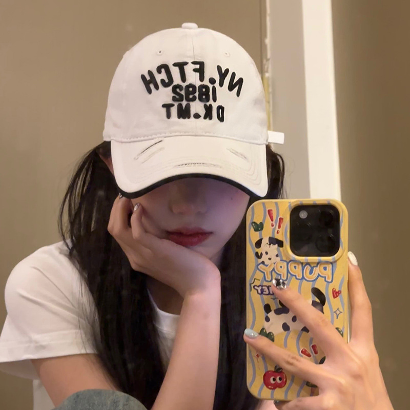 Retro brand Japanese baseball cap for leisure