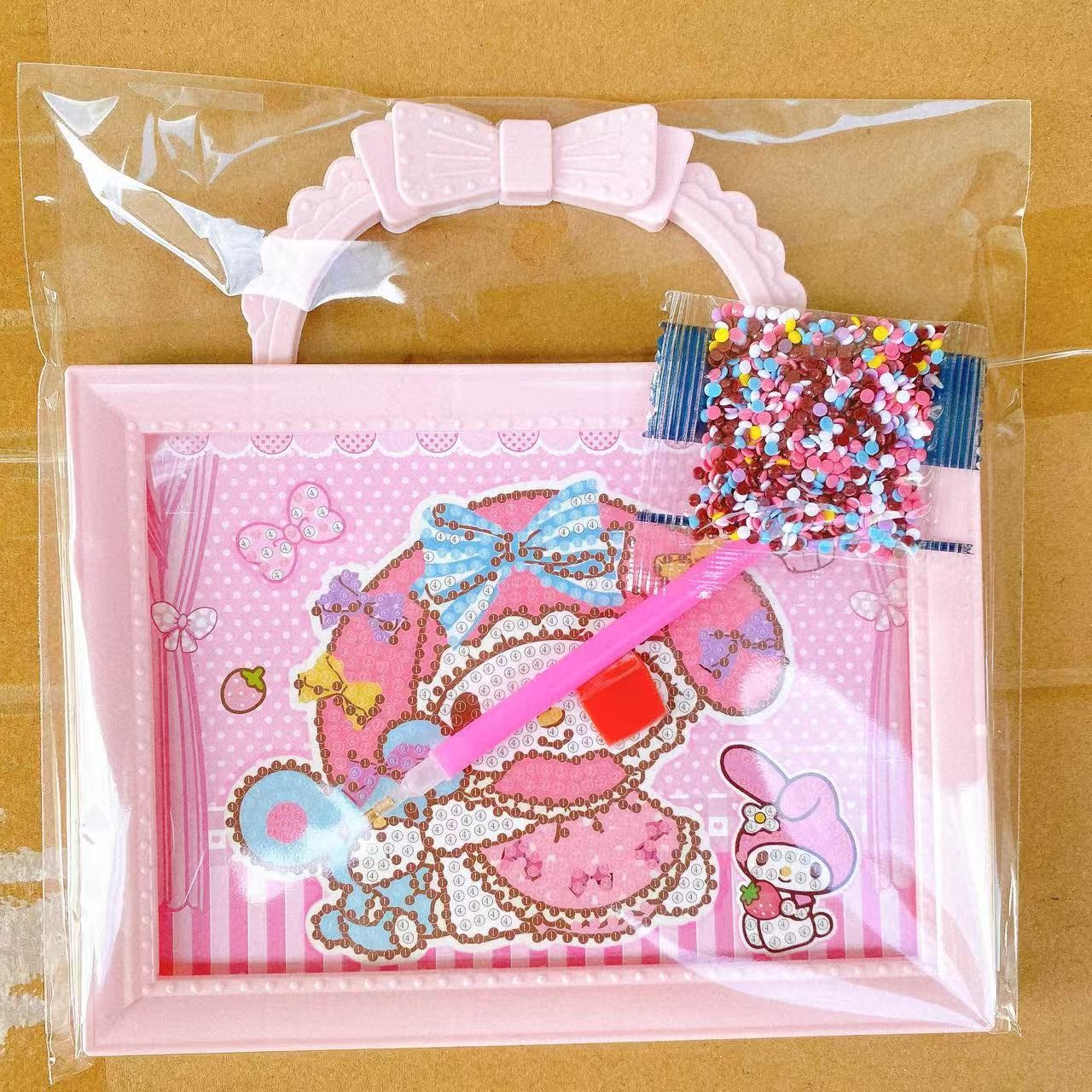 Juguetes infantiles portátiles marcos de diamantes dibujos hechos a mano DIY creativo rompecabezas juguetes para niñas al por mayor 2 yuanes image 5
