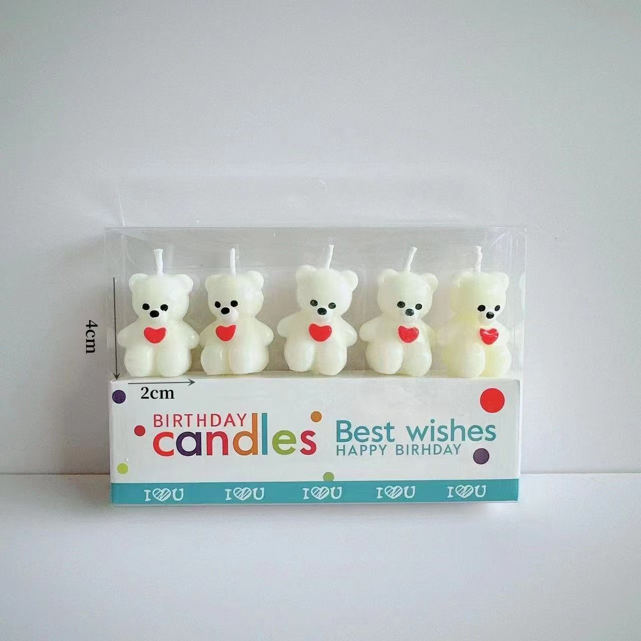Søde fødselsdagslys med bjørne til festpynt_voghion.com