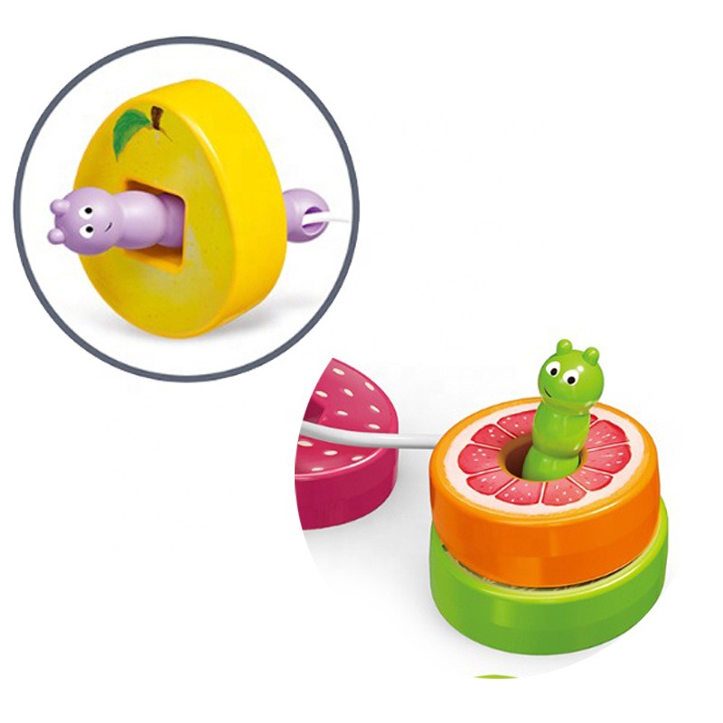 Juegos de pulseras de insectos voraces transfronterizos juguetes de mesa para niños interactivos lógica de color educación frutas juguetes de educación temprana