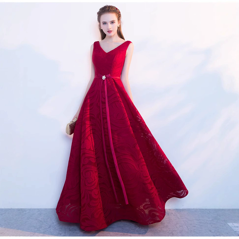Вечернее платье, красное длинное свадебное платье для невесты, облегающая длинная юбка