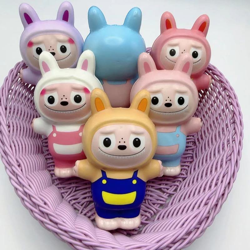 漫画ラブブース人気のクレーンゲームペンダントウサギぬいぐるみピンチ人形小さなギフトピンチ人形|undefined