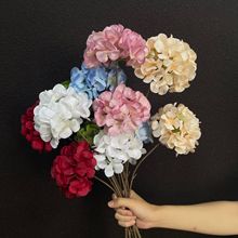 仿真绣球双头木绣球婚庆布置装饰花墙造景摄影道具绣球假花批发