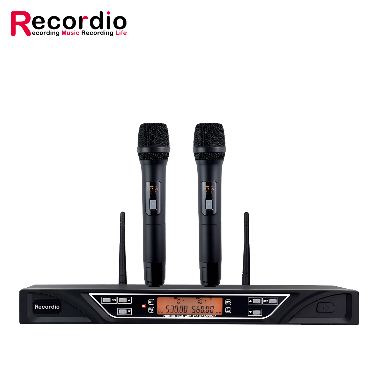 Wireless Microphone Infrared Frequency Modulation U-Band One-To-Two Performance Home Ktv Lavalier Headset Classroom One-To-Two