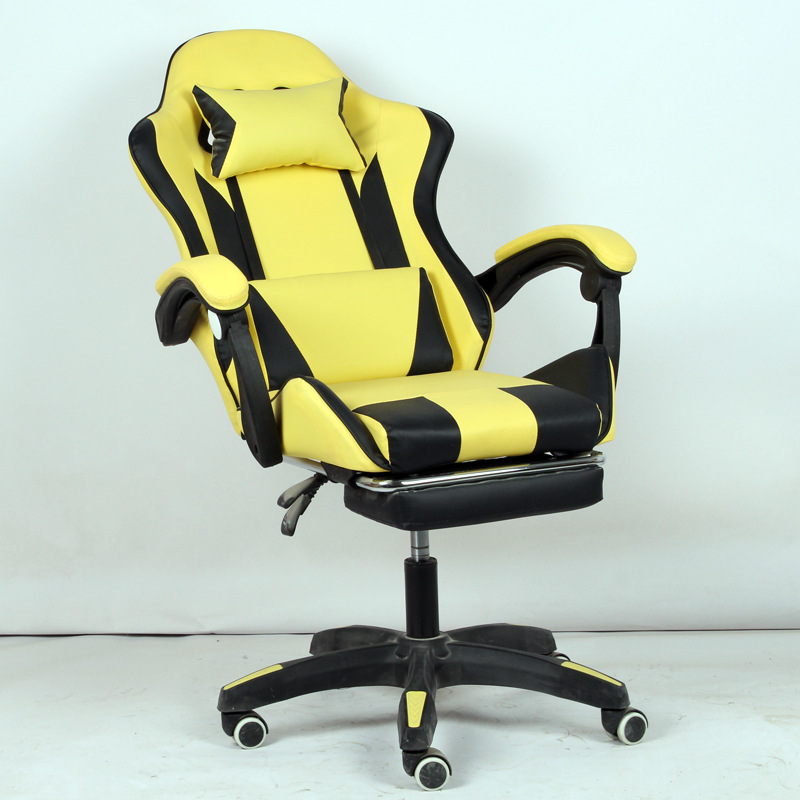 Silla de computadora silla reclinable de juego de larga duración e-sports silla ergonómica silla de oficina respaldo cómodo silla giratoria de elevación