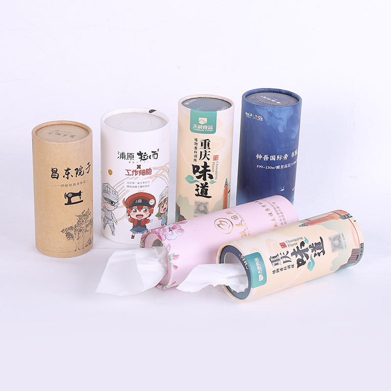 批发圆筒纸巾 车载桶装抽纸 房地产银行广告餐巾纸可定 制logo