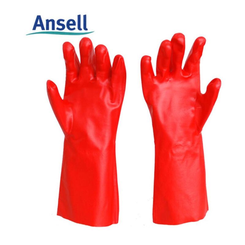 Ansell 15-554耐溶剂实验室丙酮甲苯防化劳保手套