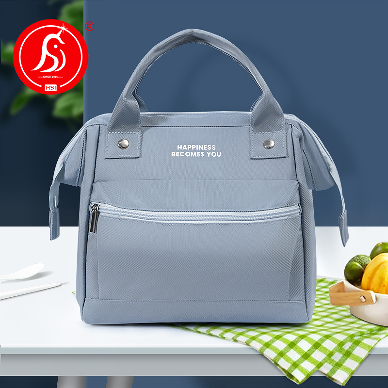 New Oxford Cloth Lunch Bag Outdoor Picnic Bag Hand-held Meal Bag Bento Bag Large Insulated Bag Ice Bag