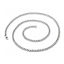 银佳银饰 S925银 单扣侧身潮流韩版复古项链 4mm 一件代发