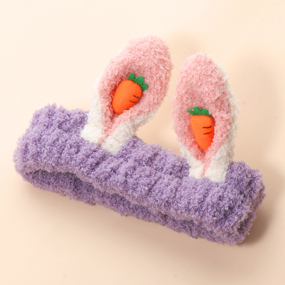 Korean Cute Carrot Rabbit Ears Hairband display picture 10