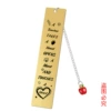 SQD015 bookmark single -sided bright gold
