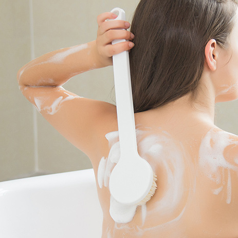Bath Brush Long Handle Bath Brush Soft Hair Brush Back Brush Back Artifact Bath Brush Exfoliating Cleaning Brush Bath Brush
