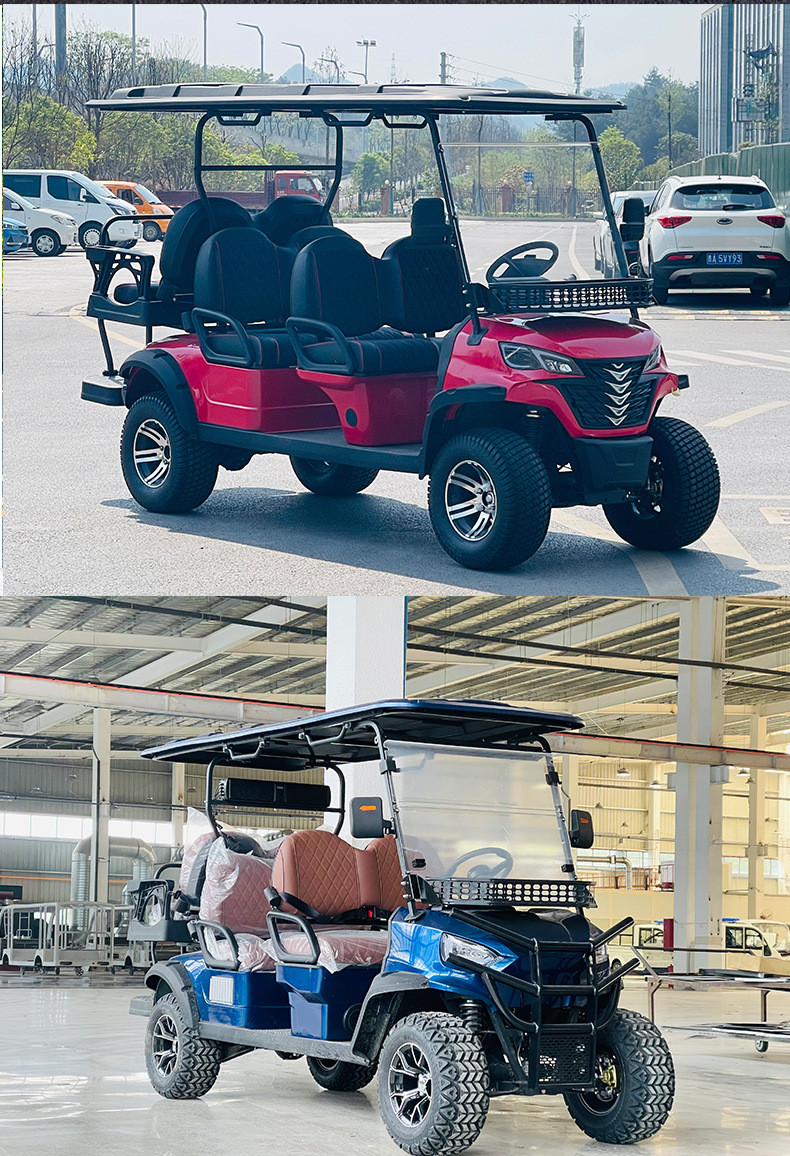 6-Seater Electric Golf Sightseeing Car, Hunting Vehicle, Villa Self-Driving Electric Vehicle, 6-Seater Electric Golf Cart