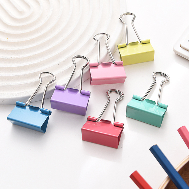 Cross-Border special color long tail clip small fresh dovetail clip hand account clip 32MM 25MM 19mm reverse tail clip wholesale
