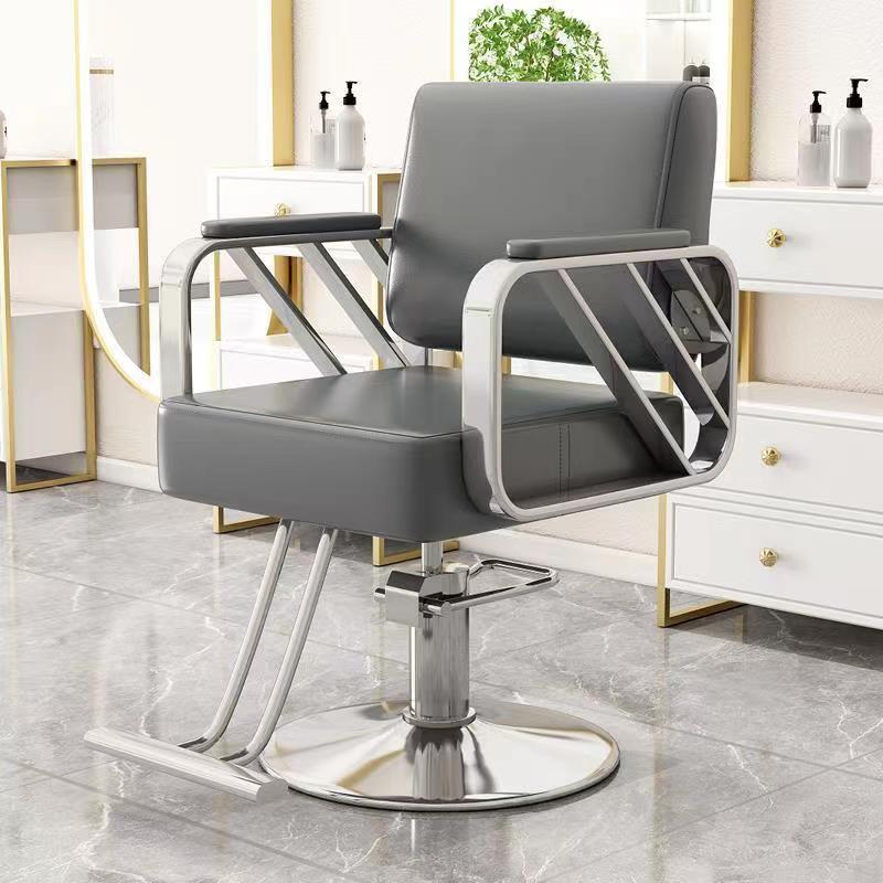Peluquería Silla de pelo salón especial de corte de pelo taburete de alto grado teñido caliente asiento de elevación silla giratoria de pelo al por mayor