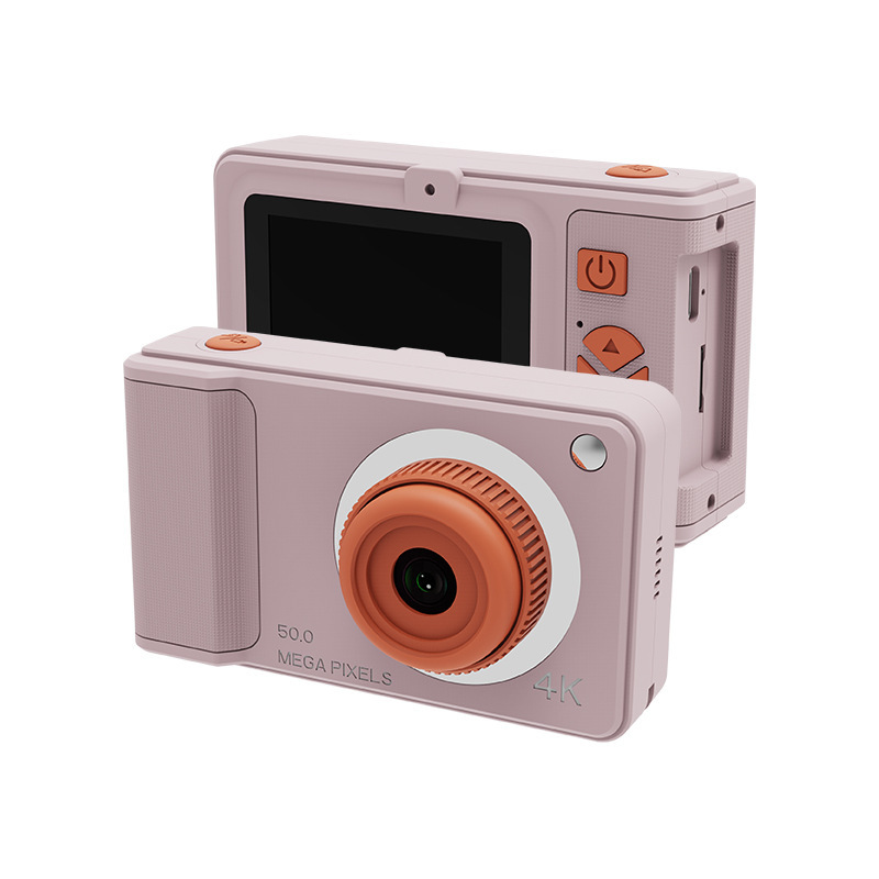 ポータブル4kハイビジョンデジタルカメラ5000W学生党旅行写真撮影レトロccdカードカメラ|undefined