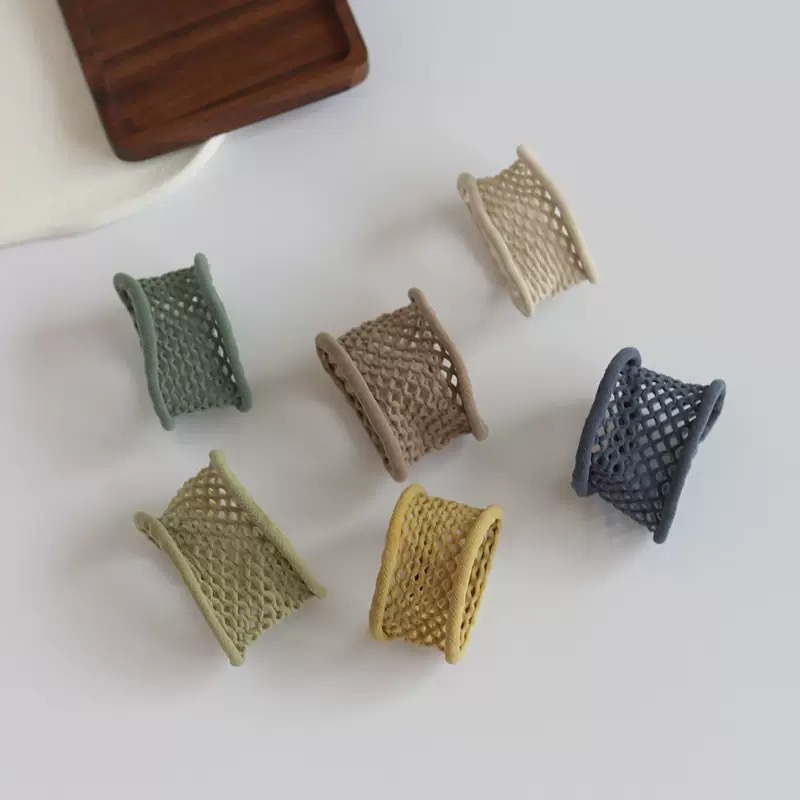 Nuevo estilo coreano cuadrado color contraste amor perrito anillo de pelo dulce lindo cabeza cuerda de goma alta decoración de cola de caballo joyas de pelo para mujeres