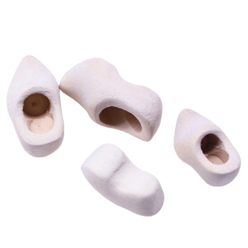 Casa de muñecas holandesa zapatos de madera llavero hecho a mano zuecos miniatura escena juego modelo accesorios mapache zapatos de madera