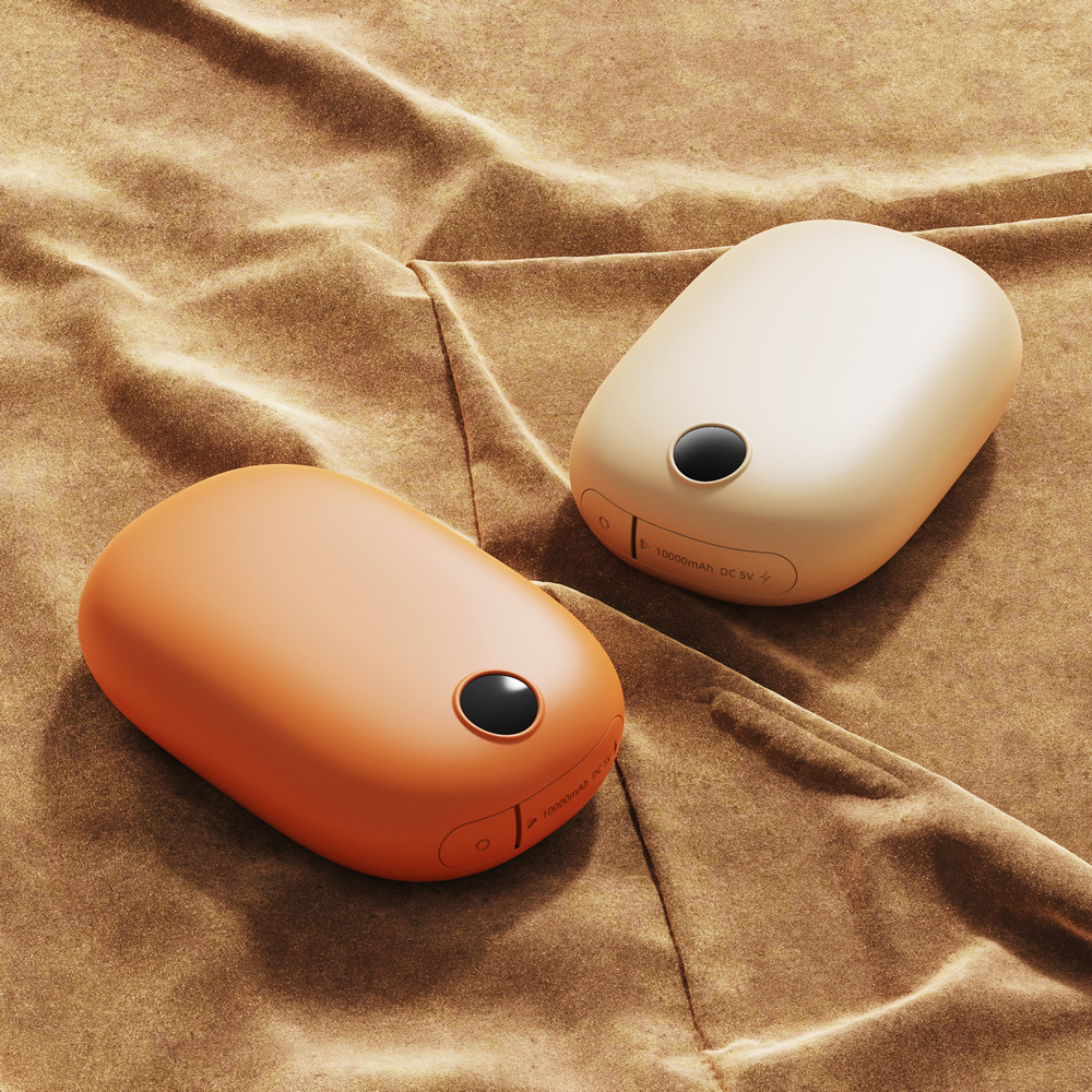 Nuevo calentador de mano dos en un banco de energía USB nuevo móvil de energía portátil logotipo eléctrico bolsa de agua caliente regalo