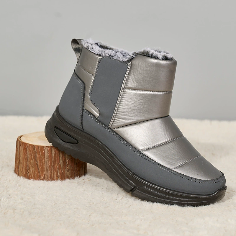 Winter keep warm fleece boots with down, shoes for leisure for mother