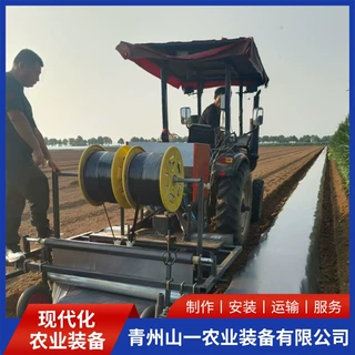 厂家生产多功能蔬菜垄上盖薄膜机 旋耕起垄铺膜一体机定制