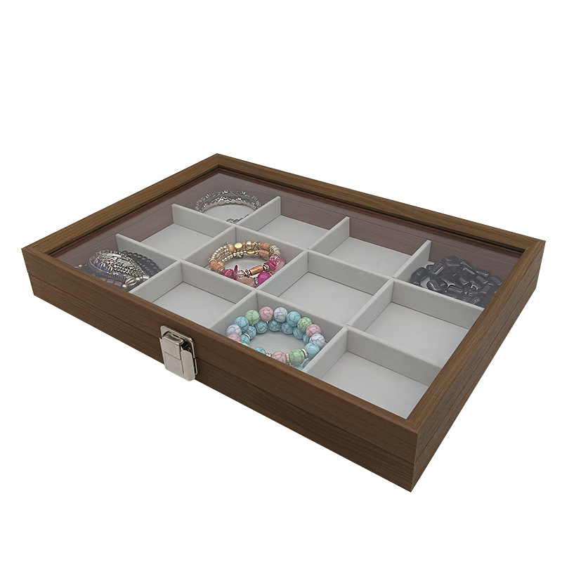 1728g Weight Jewelry Boxes Classification 1 Piece Quantity Holiday, Daily, Selfie Occasion Wood Material Solid Color Pattern Business Style 1 Piece Wood Business Holiday Daily Selfie Solid Color Jewelry Boxes 7