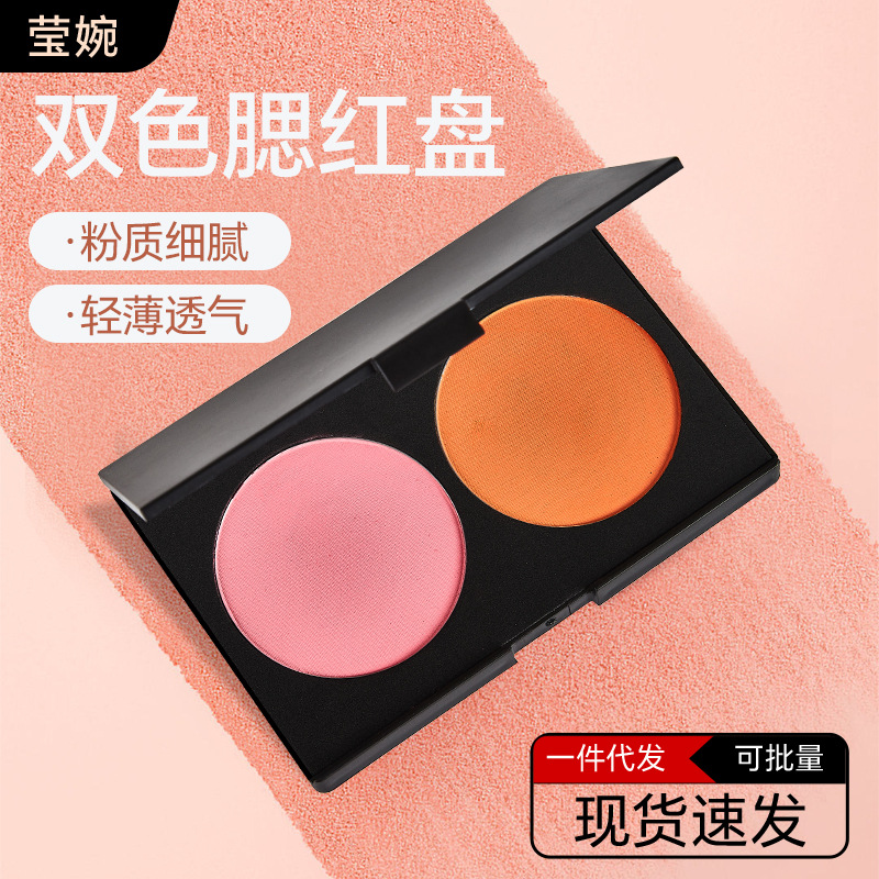 Repair powder shadow high gloss powder blush Rouge plate studio makeup school training shadow combination makeup artist double repair