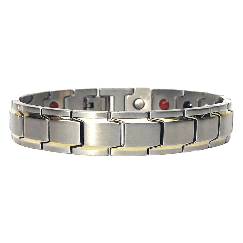 Suministradas directamente por el fabricante, pulseras de acero inoxidable, pulseras biseladas negras y doradas, pulseras magnéticas, pulseras minimalistas de salud y bienestar.