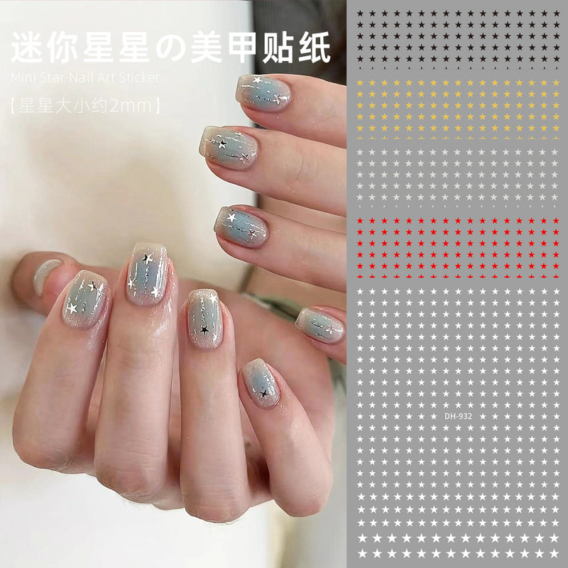 Mini Star Stickers Nail Art Stickers Christmas Silver Pentagram Black White Pentagram Nail Stickers Accessories Decoration Mini Star Stickers Nail Art Stickers Christmas Silver Pentagram Black White Pentagram Nail Stickers Accessories Decoration