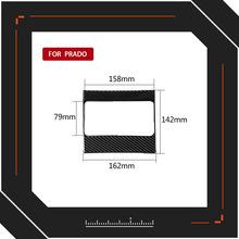 适用丰田霸道兰德酷路泽普拉多碳纤维后排出风口贴纸汽车改装配件