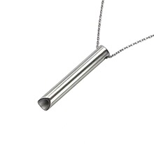 合金简约百搭长条口哨项链跨境热卖调节呼吸冥想减压项链