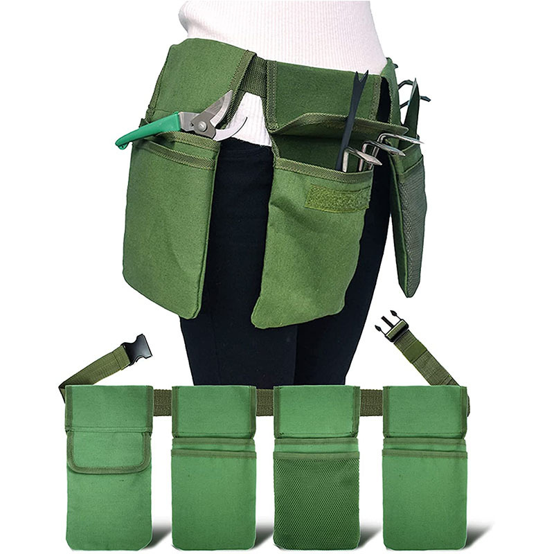 日韩版工具腰包 园艺打理收纳包可拆卸多口袋铲子包 花园工具腰带