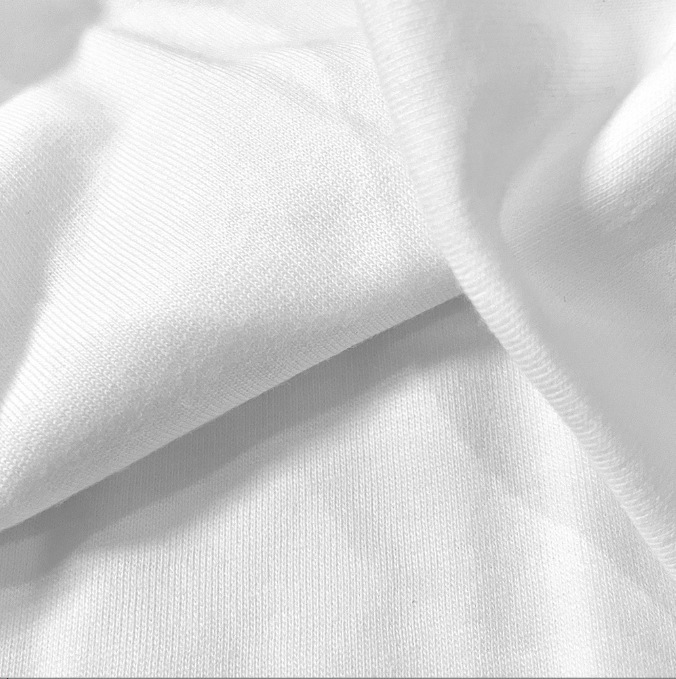 純綿汗布抗菌32本精櫛綿本白色130グラム片面裏布ベビー春夏ニット生地|undefined