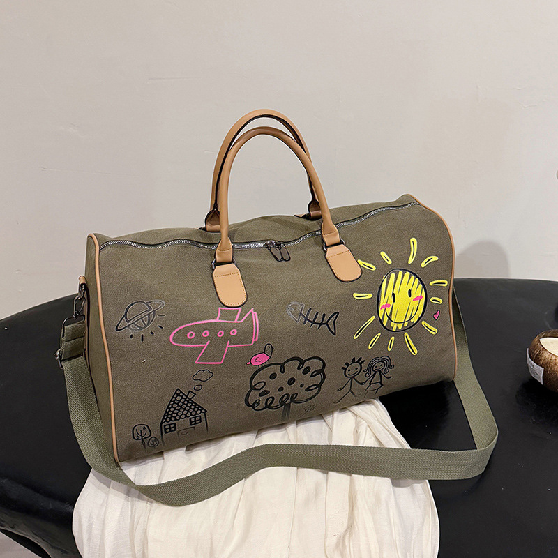 Capacious sports travel bag