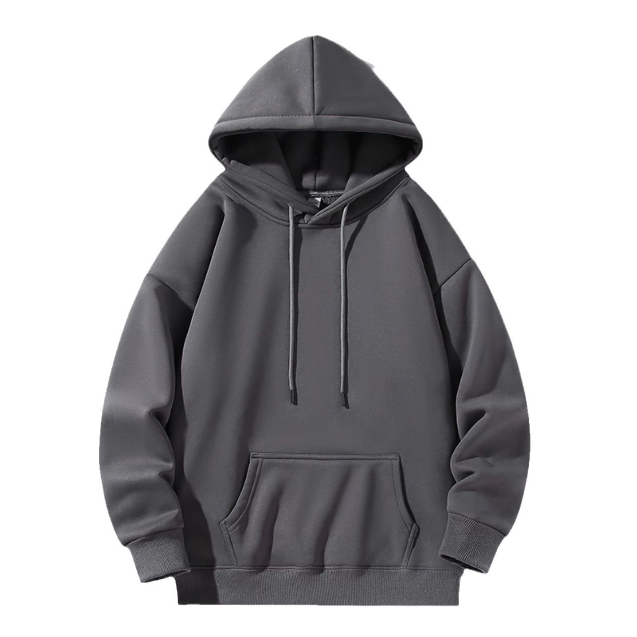 Sudadera con capucha unisex de color sólido, de peso pesado, holgada y moderna, versátil para primavera y otoño._voghion.com